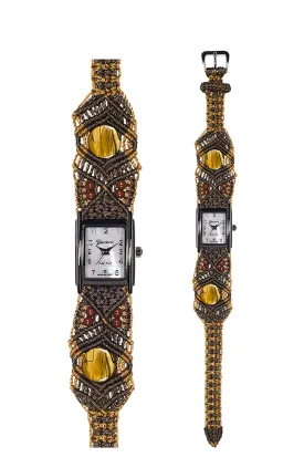 101C - Wide with Art Deco Silver Tank Style Watch