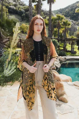 ALBERTA PATCHWORK PRINTED KIMONO