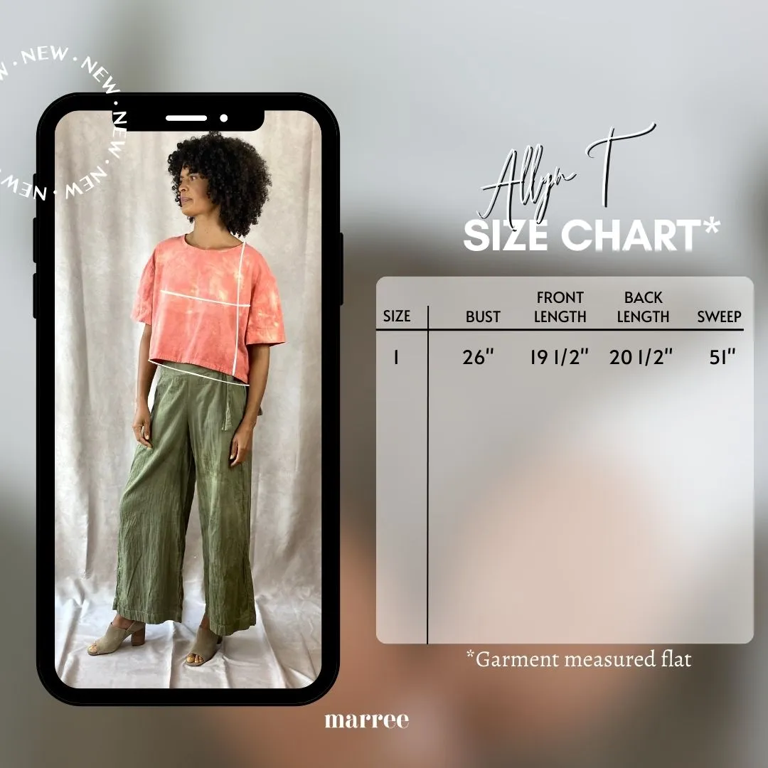 Allyn Boxy Tee in Rose Mauve Flannel | Pattern B