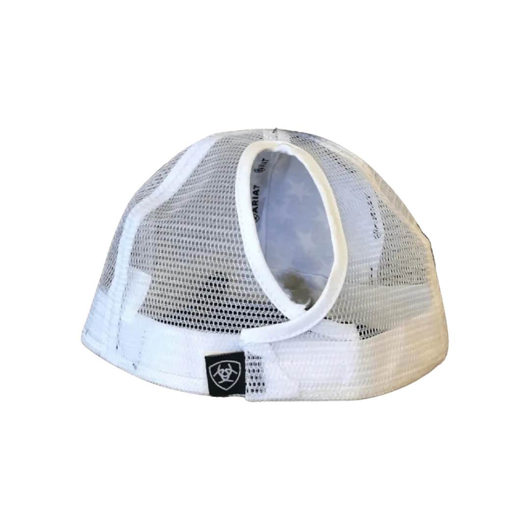Ariat M&F Distressed Usa Flag Mesh Cap
