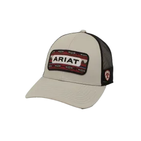 Ariat M&F Grey Mesh Southwest Patch Cap