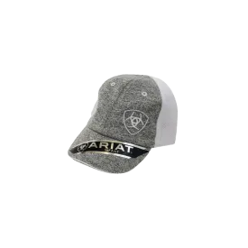 Ariat M&F Kid's Grey Embroidered Logo Mesh Cap