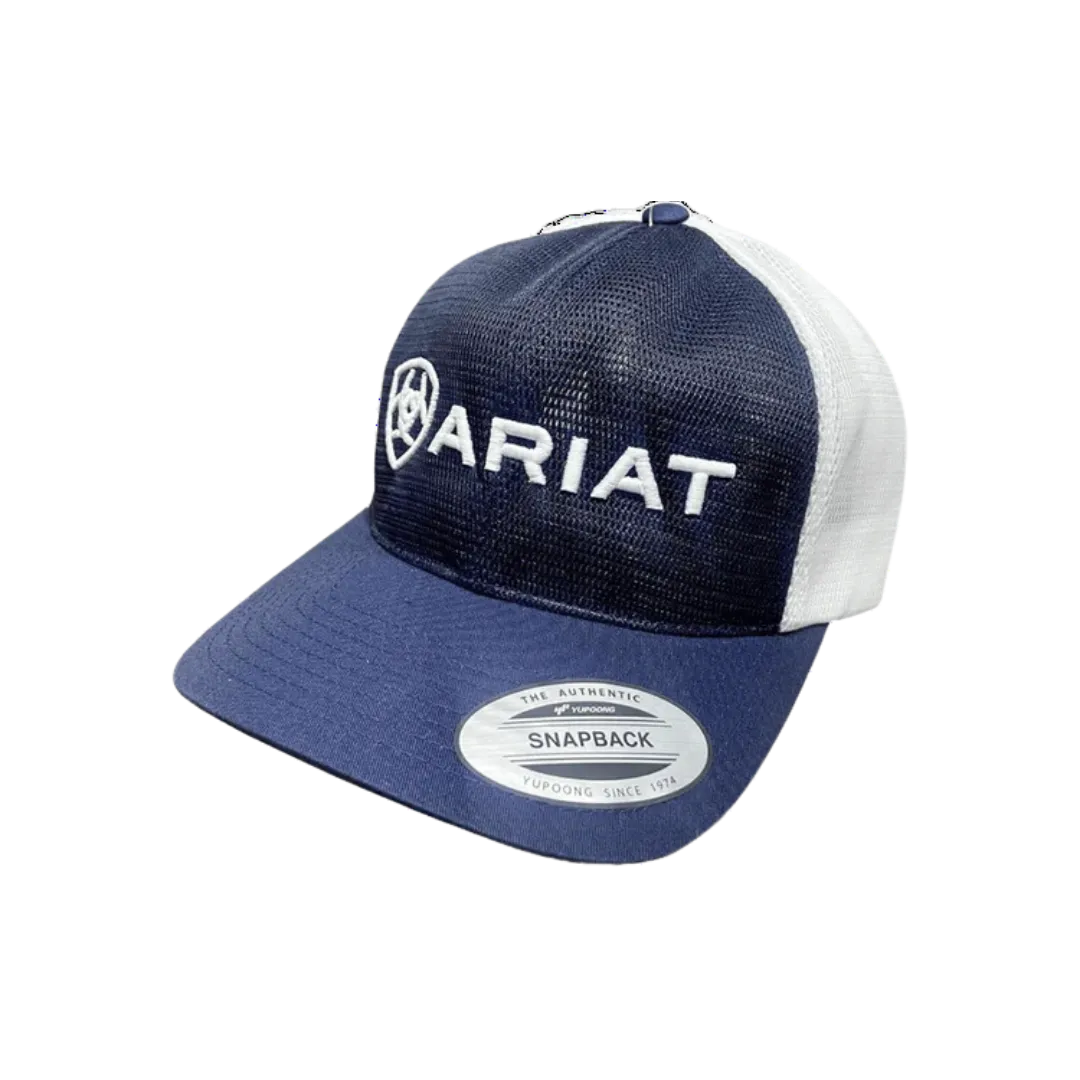 Ariat M&F Navy Mesh Embroidered Cap