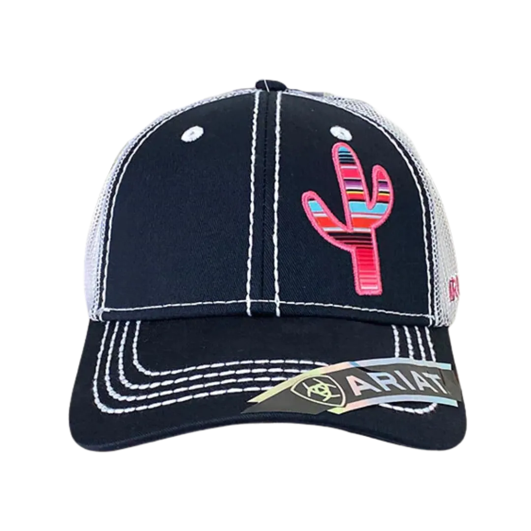 Ariat M&F Woman's Cactus Design Navy Mesh Cap