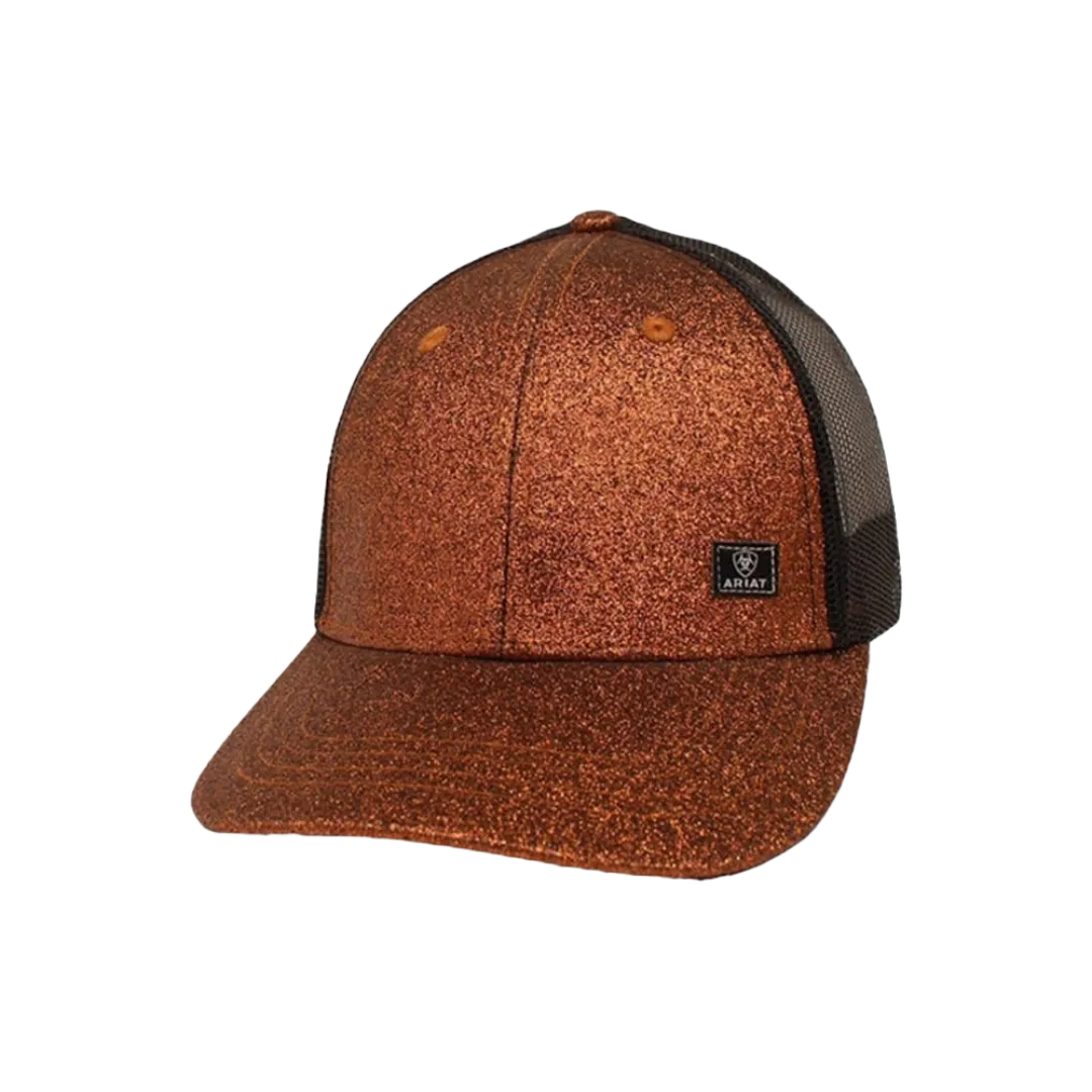 Ariat M&F Women's Glitter Orange Mesh Cap