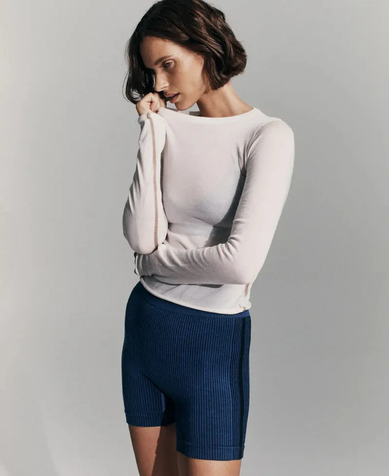BALLET WOOL MINI SHORT - OCEAN
