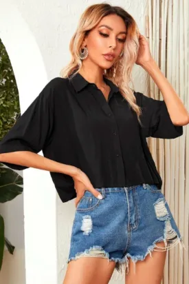 Boxy Shirt Black