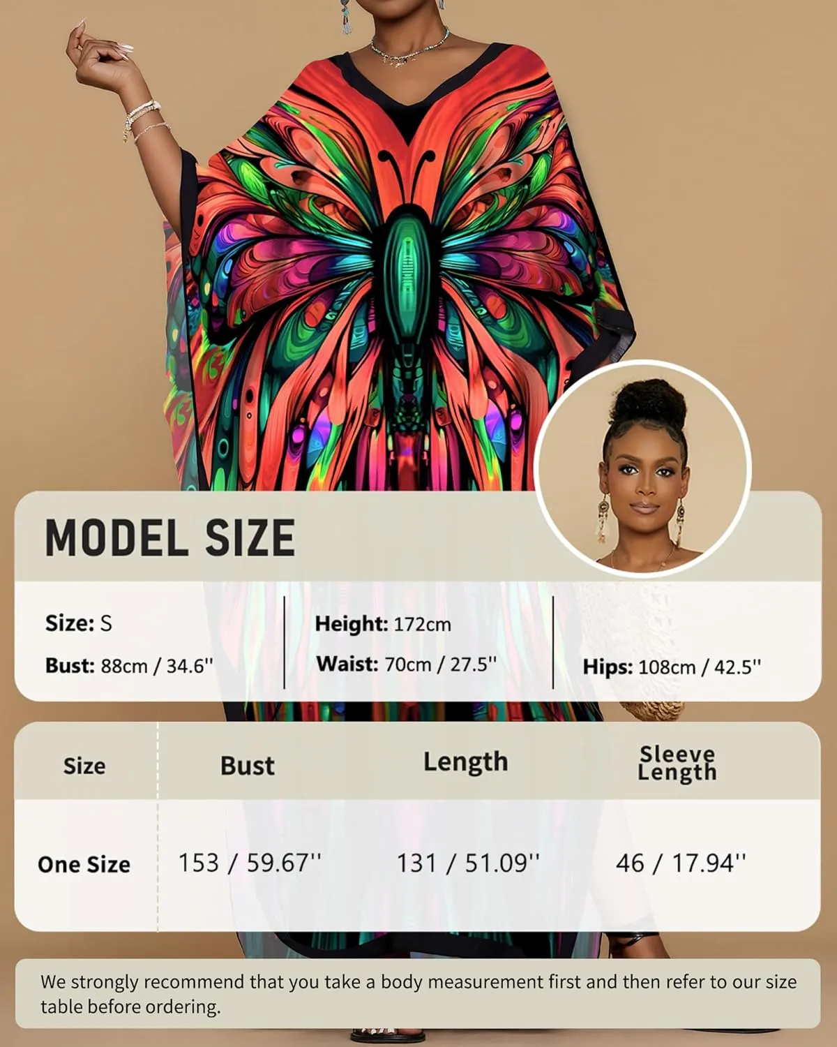 Bsubseach Kaftan Dresses for Women Floral Print Caftans Bathing Suit Cover Ups Plus Size Long Beach Coverup Dress