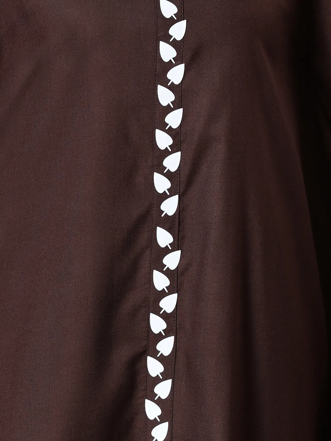 Coffee Rayon Shirt-Kaftan - Divergent