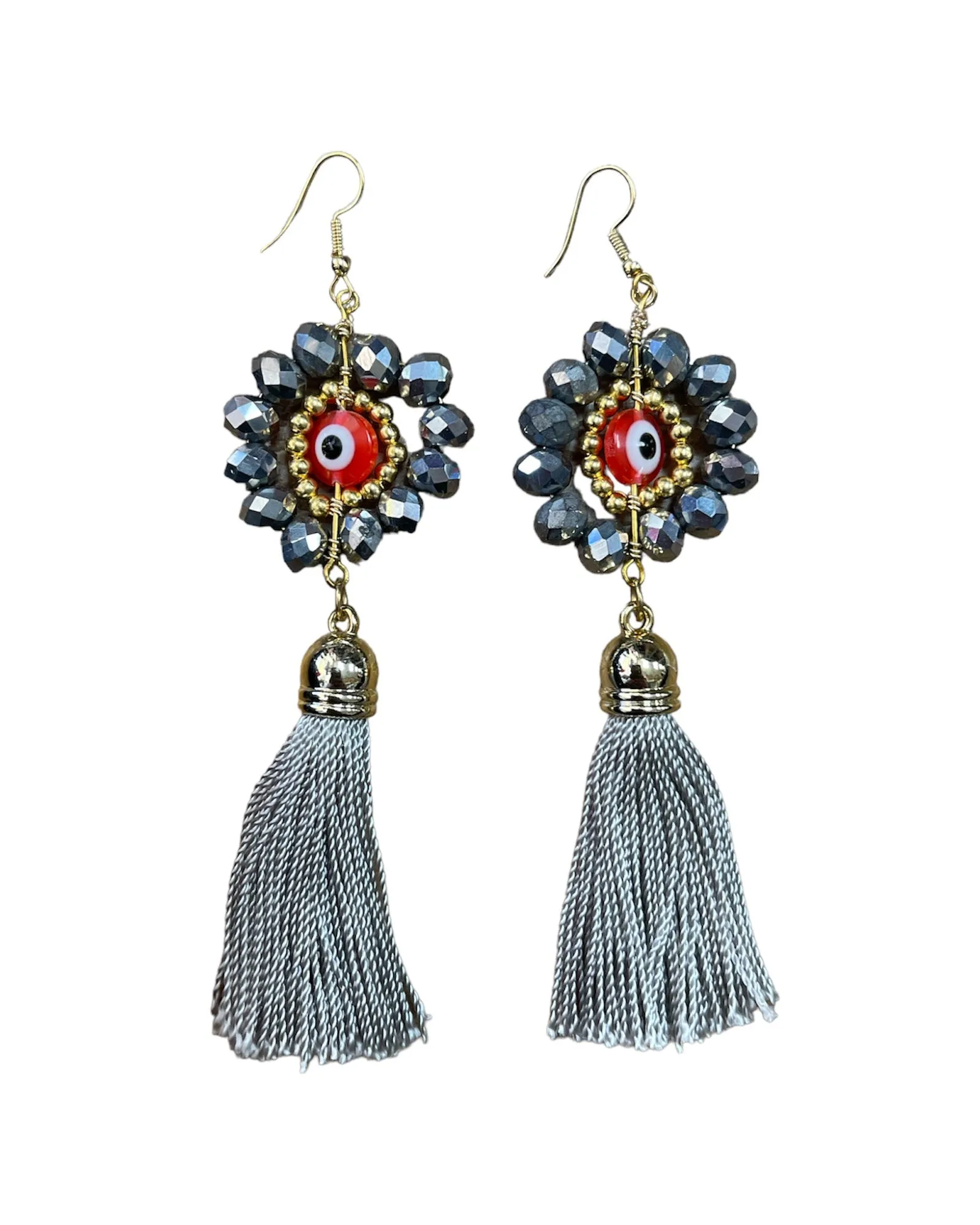 Crystal Tasseled Earrings