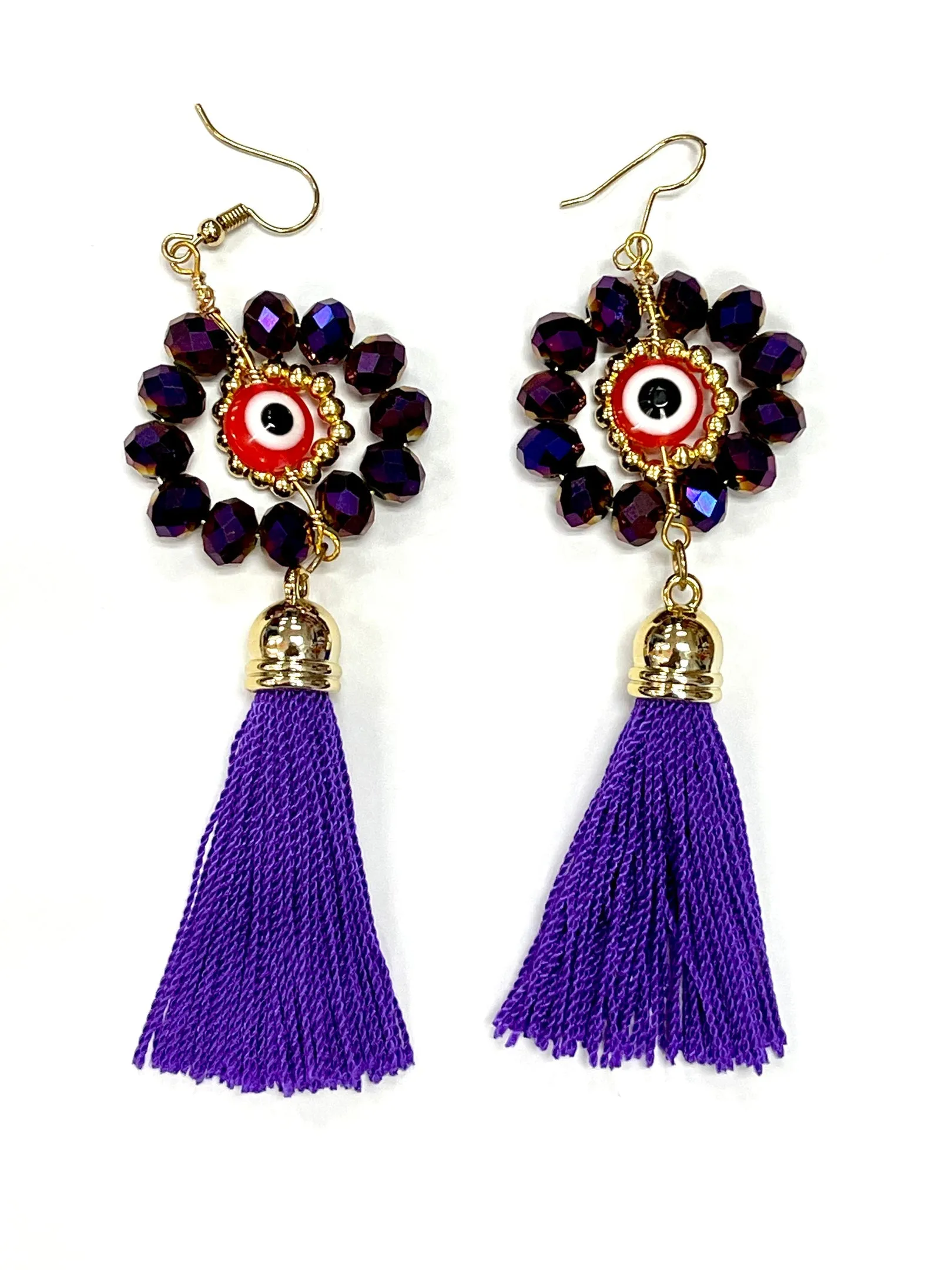 Crystal Tasseled Earrings