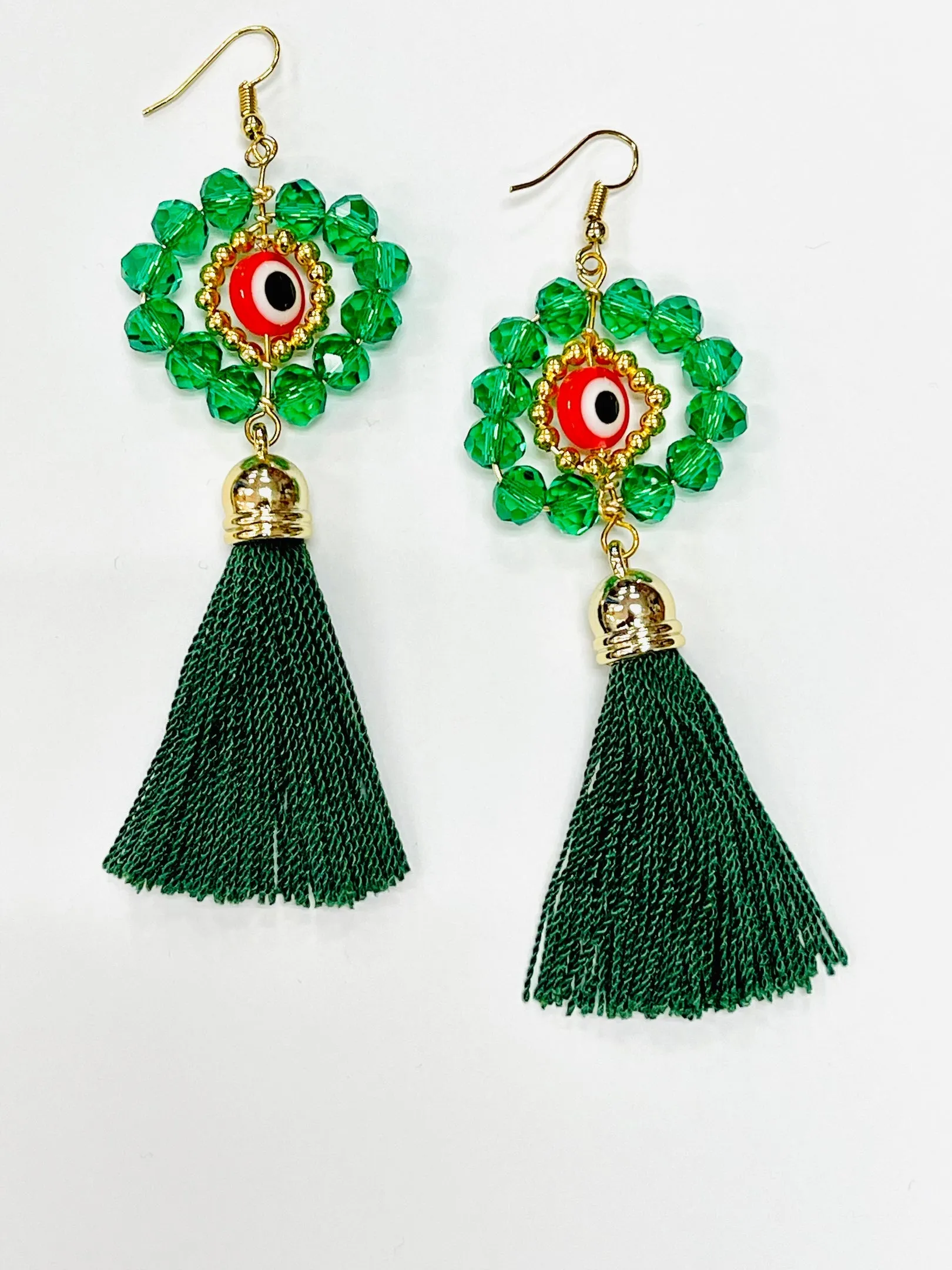 Crystal Tasseled Earrings