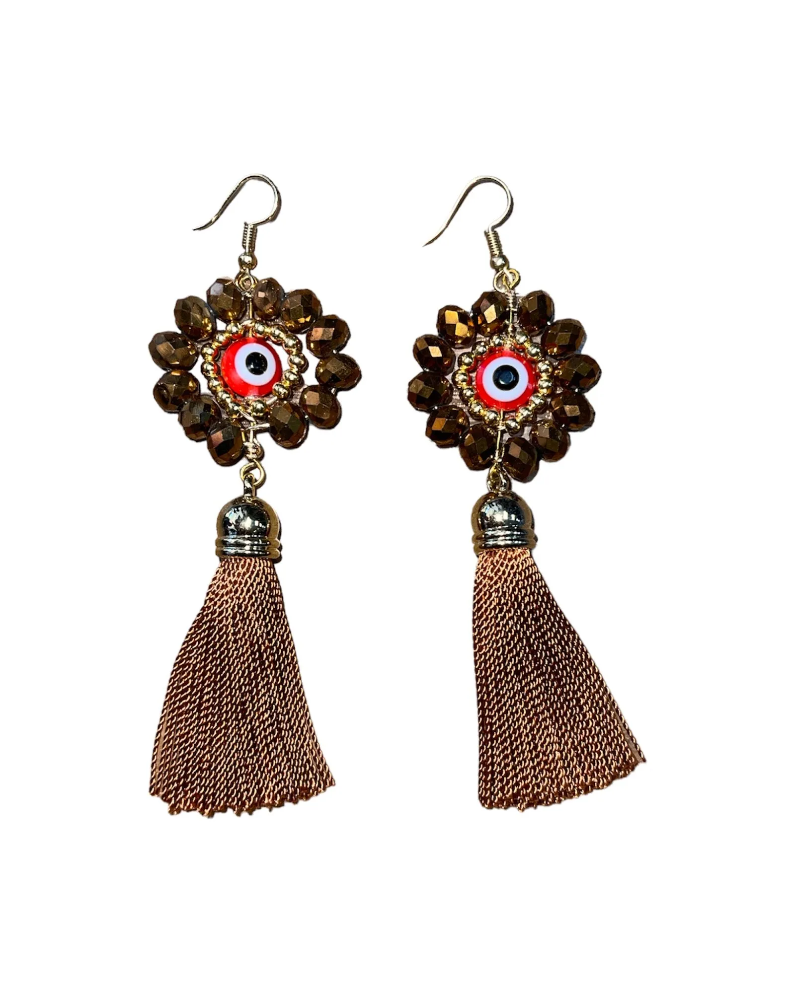 Crystal Tasseled Earrings