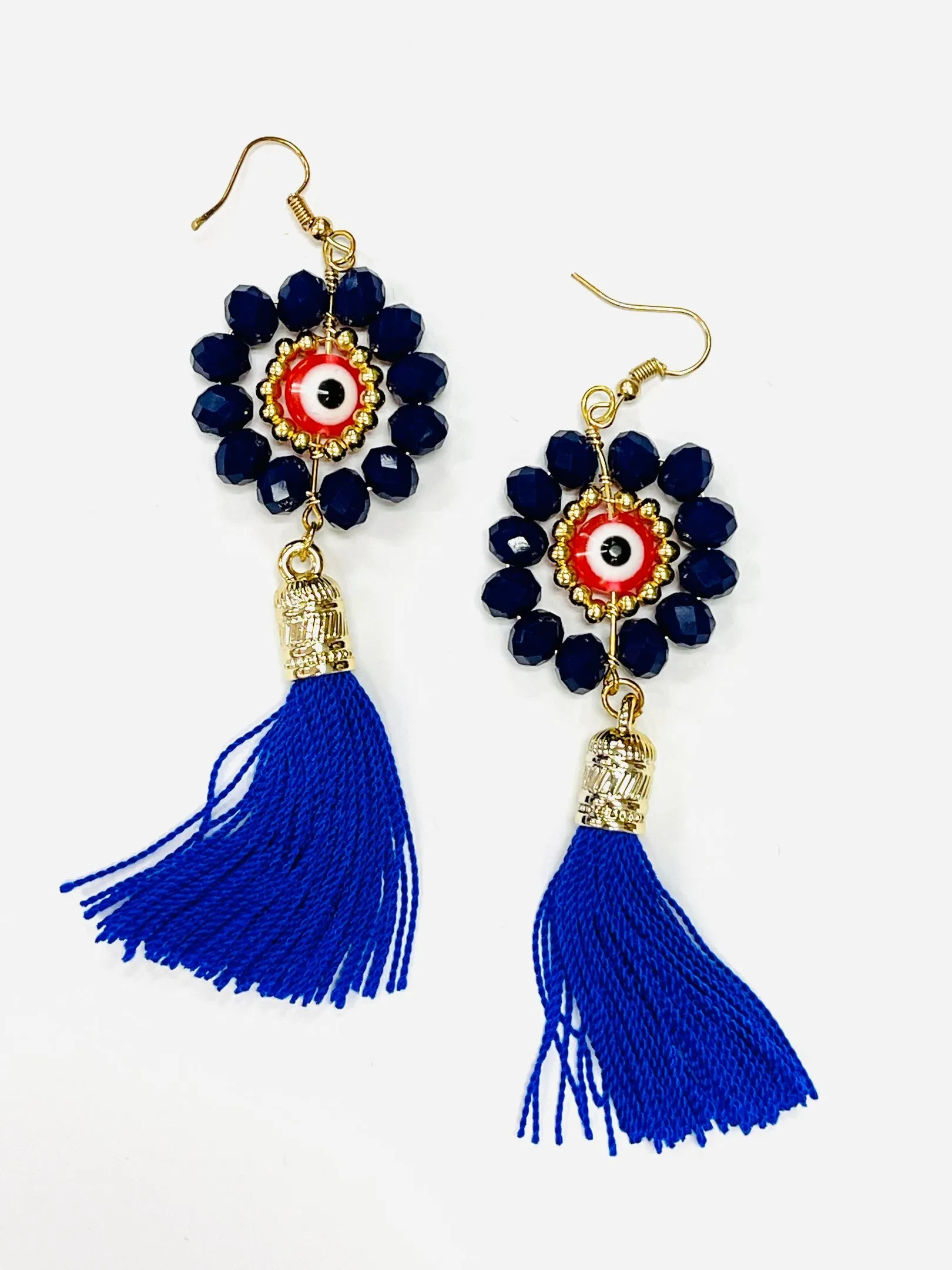Crystal Tasseled Earrings
