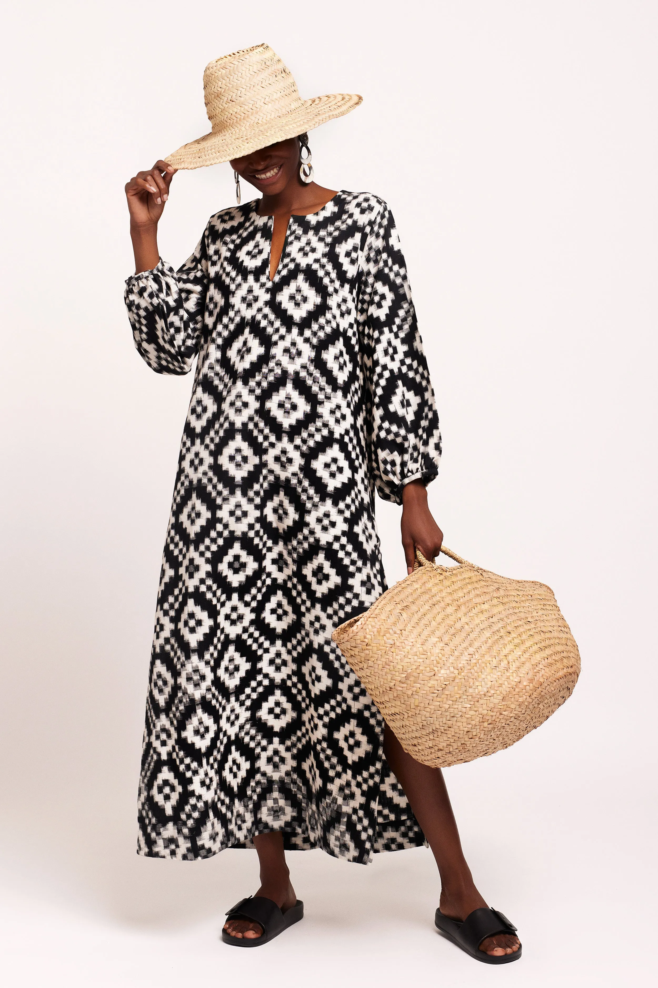Dorcas Black Kaftan