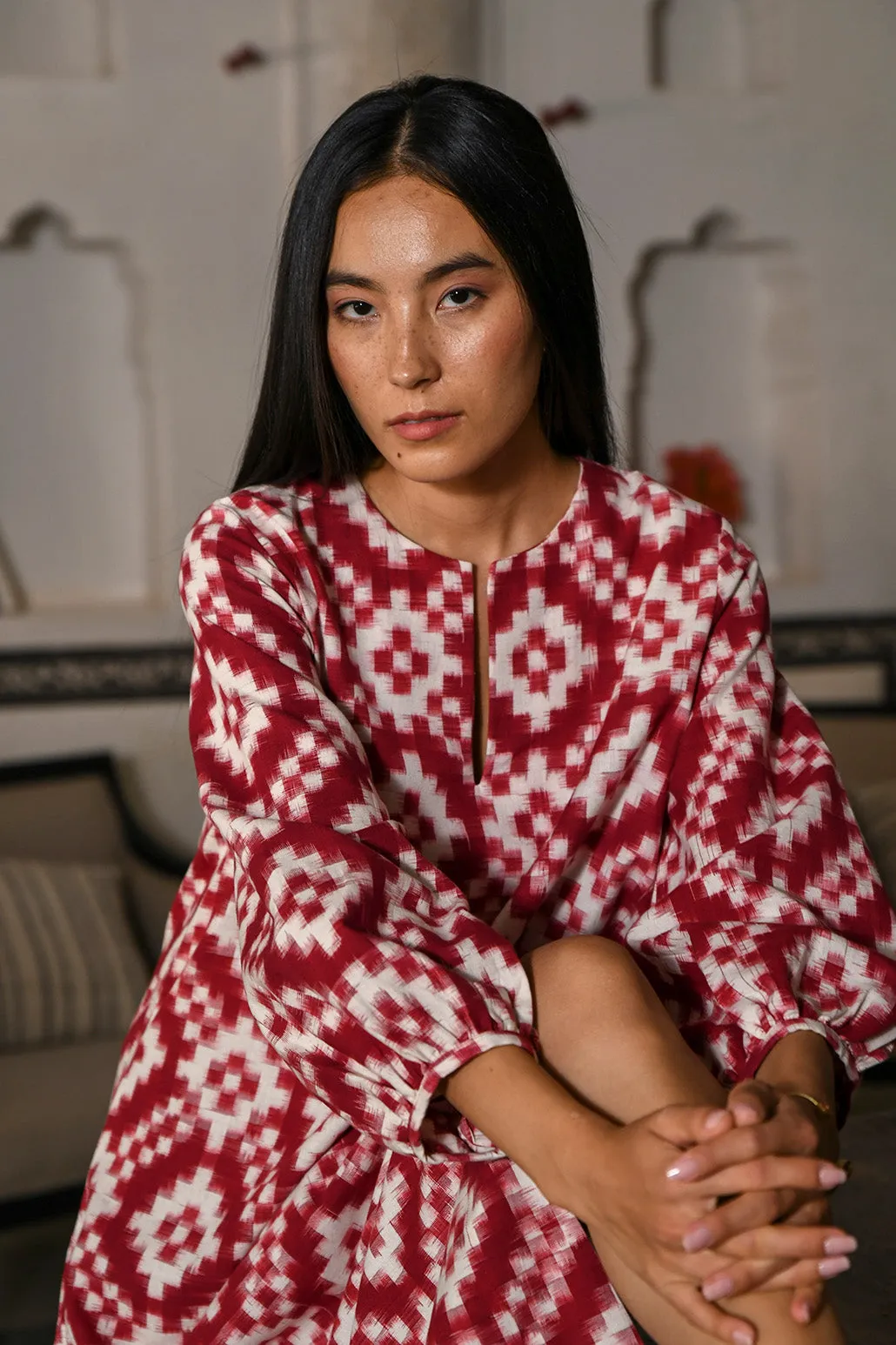 Dorcas Red Kaftan