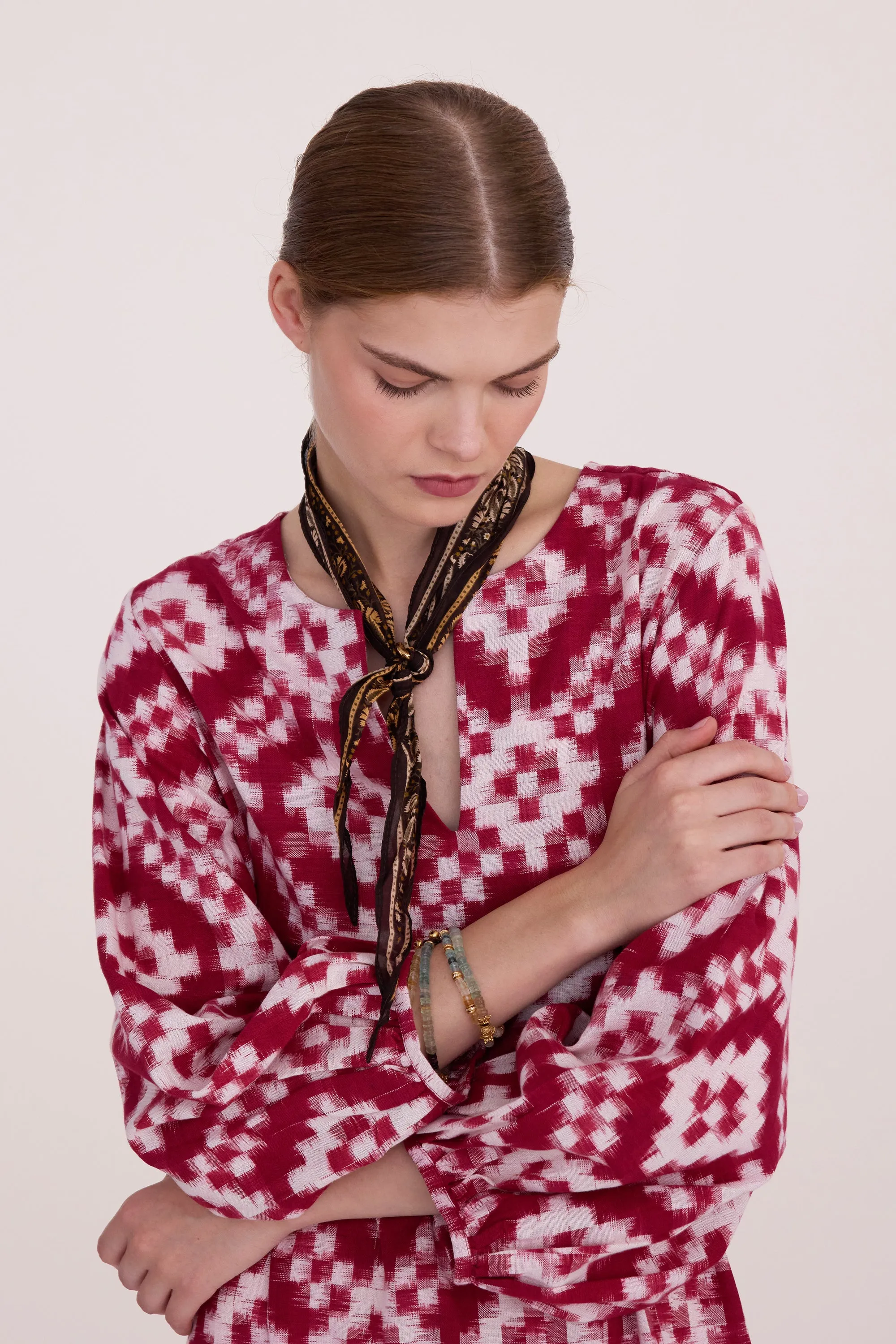 Dorcas Red Kaftan