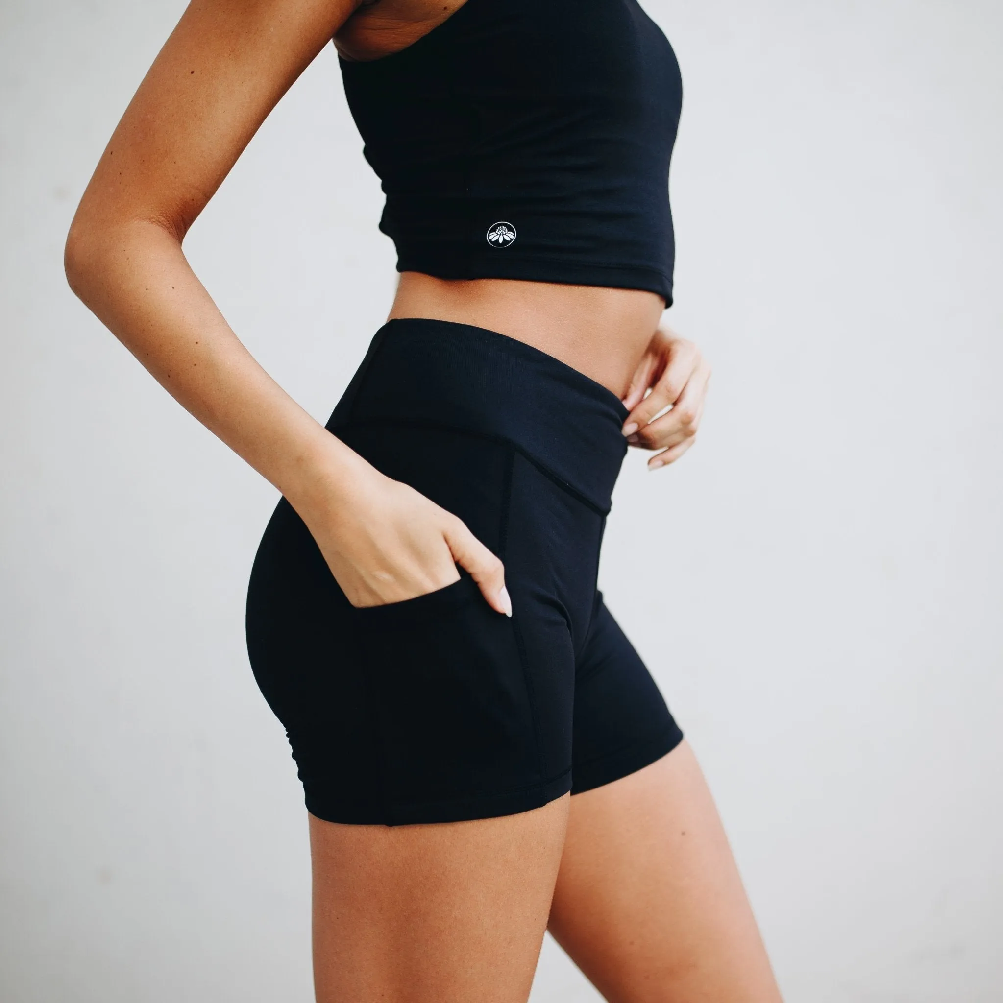 High Waisted Rio Shorts (3.75 in. inseam) - Black