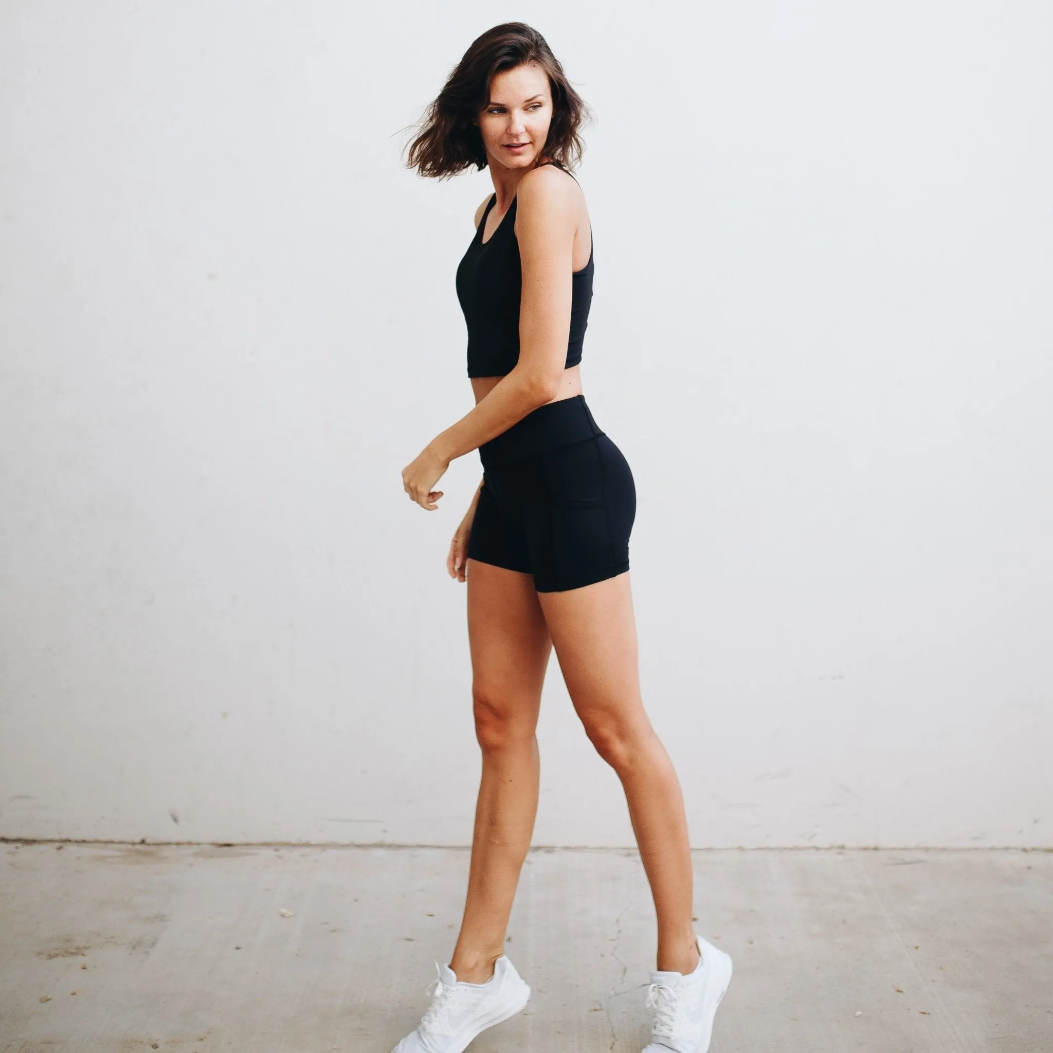 High Waisted Rio Shorts (3.75 in. inseam) - Black