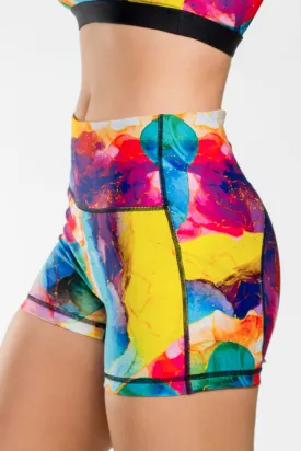 Iconic Compression Short in Color Pop