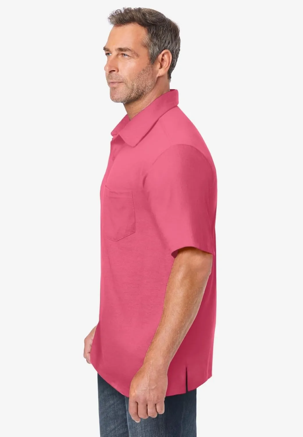 KingSize Men's Big & Tall Lightweight Jersey Polo