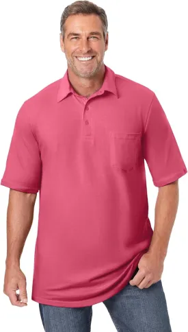 KingSize Men's Big & Tall Lightweight Jersey Polo