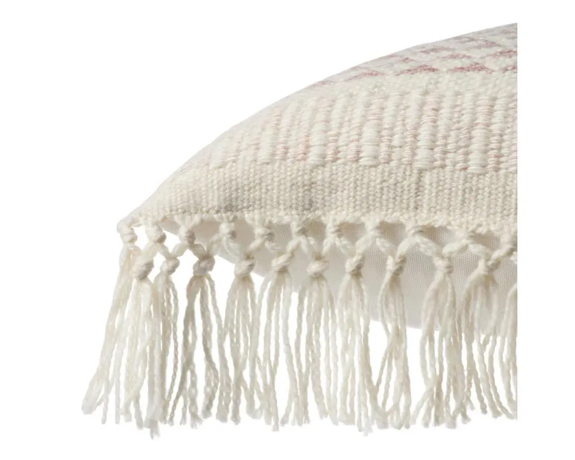 Liri LIR11 Light Burgundy/Ivory Pillow