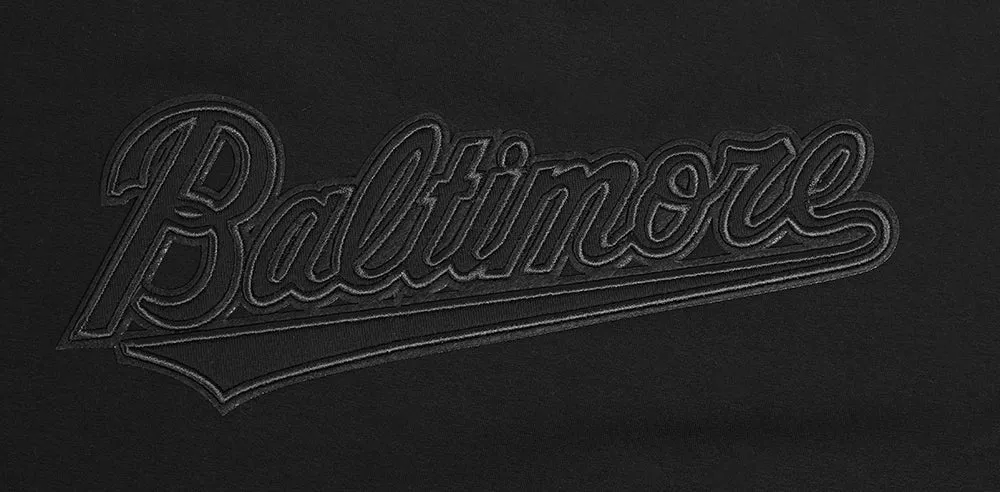 MLB BALTIMORE ORIOLES NEUTRAL WOMEN'S BOXY TEE (BLACK)