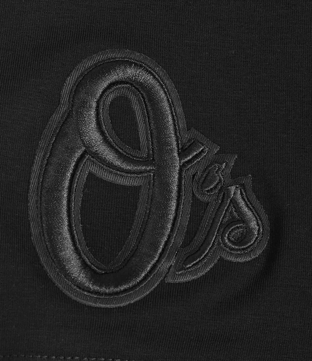 MLB BALTIMORE ORIOLES NEUTRAL WOMEN'S BOXY TEE (BLACK)