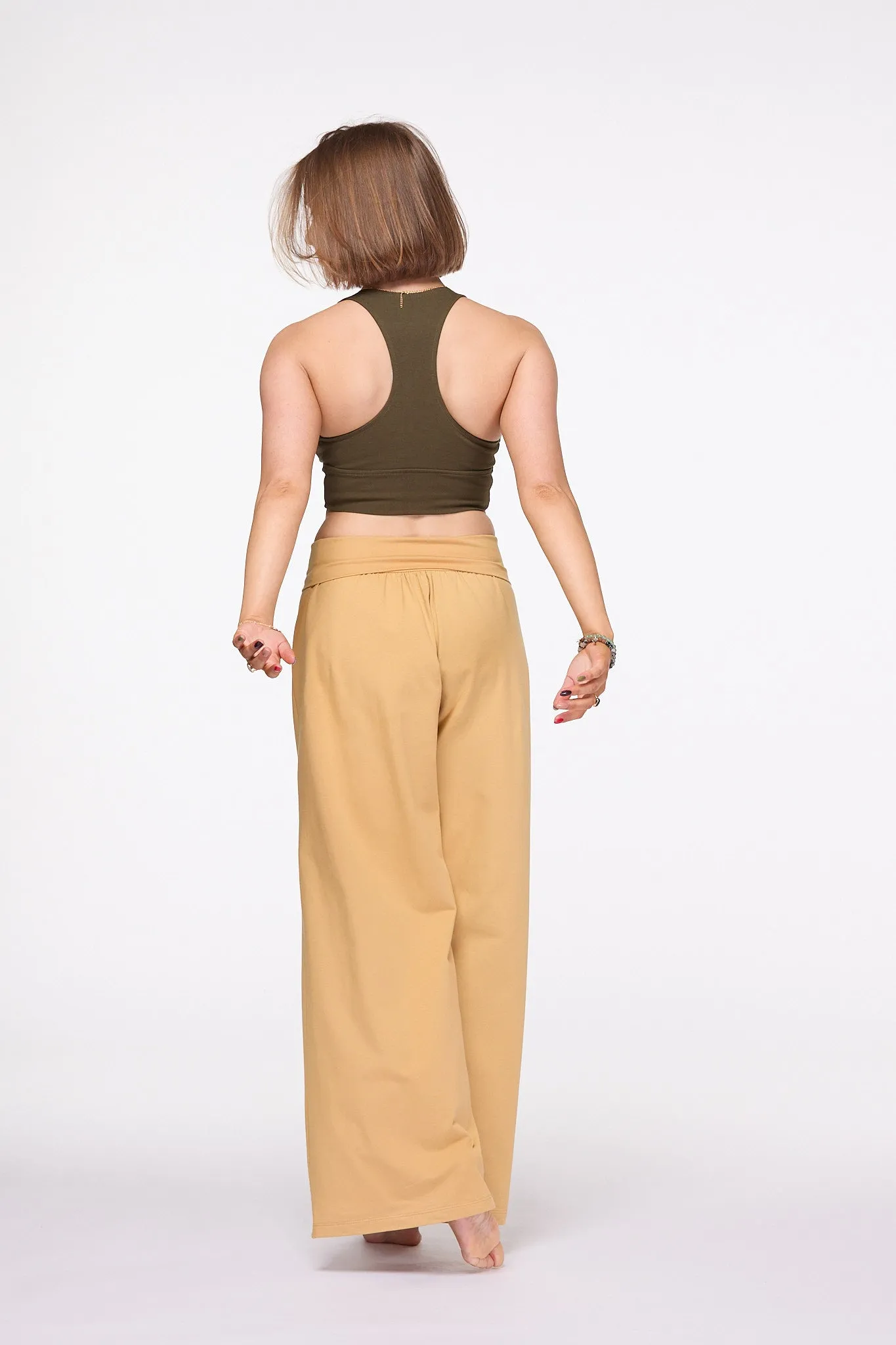 Palazzo Pants Wide Leg pants | Mustard