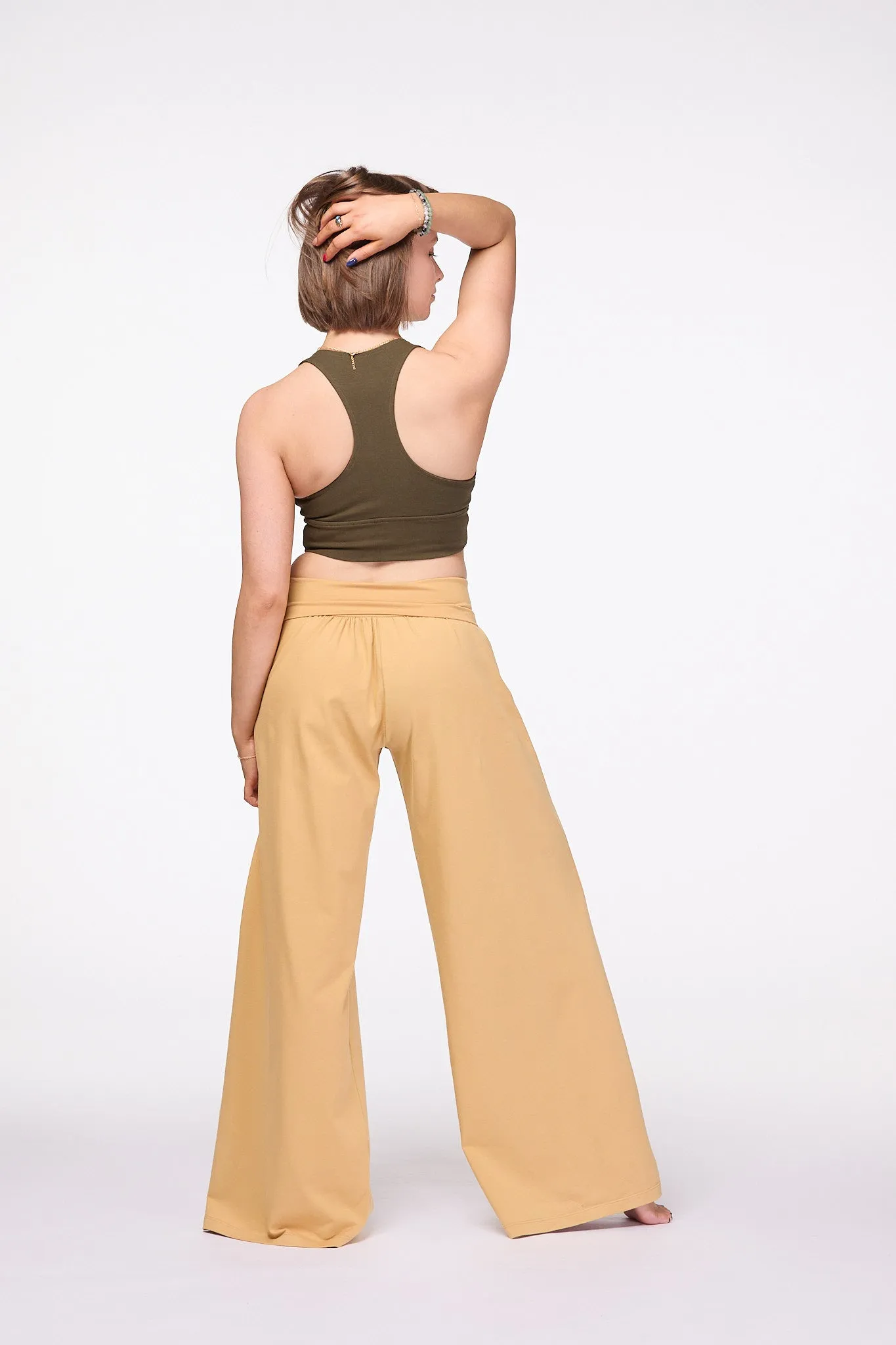 Palazzo Pants Wide Leg pants | Mustard