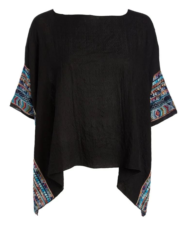 RAJ PHYLLIS BORDER EMBROIDERED KAFTAN