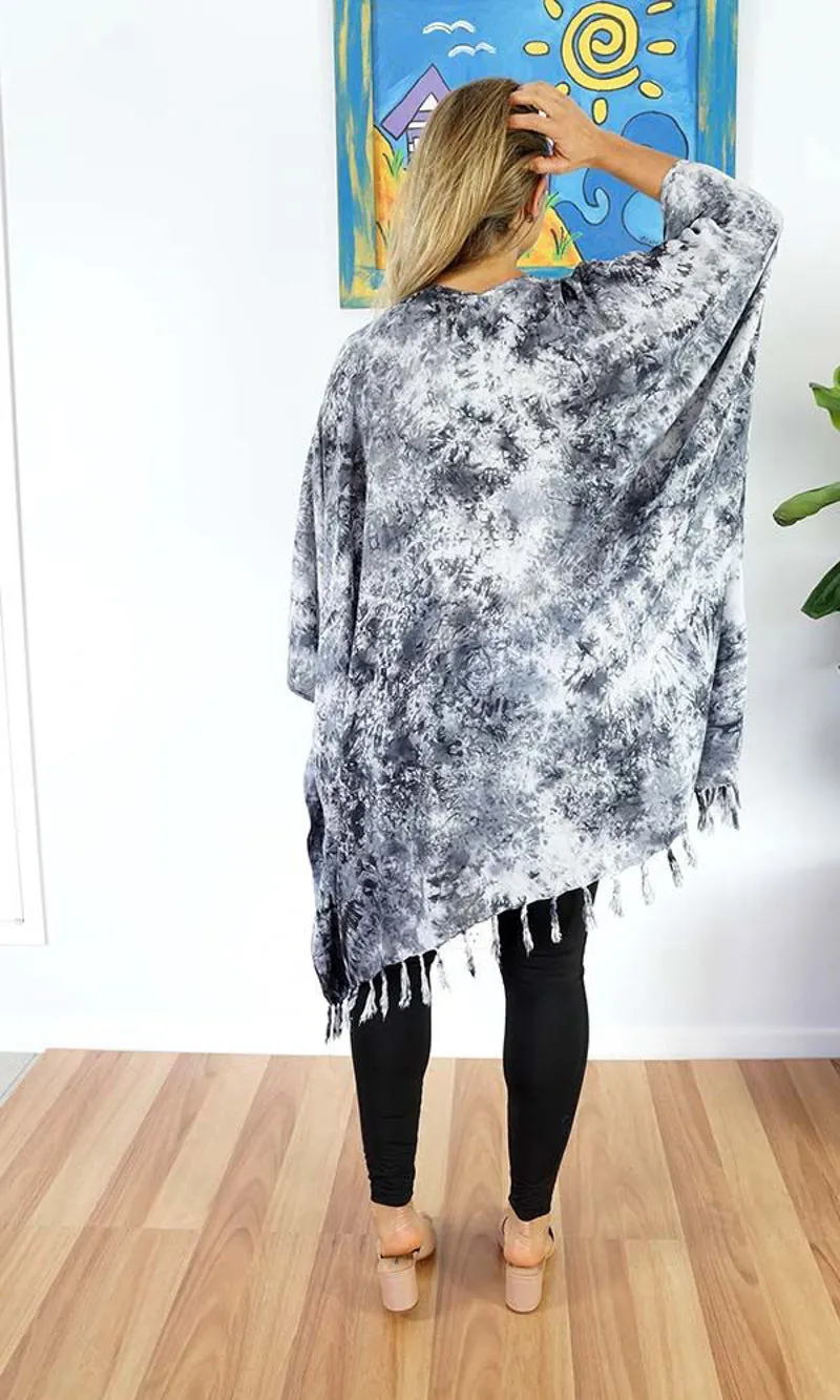 Rayon Cover Up V Neck Glacier, More Colours
