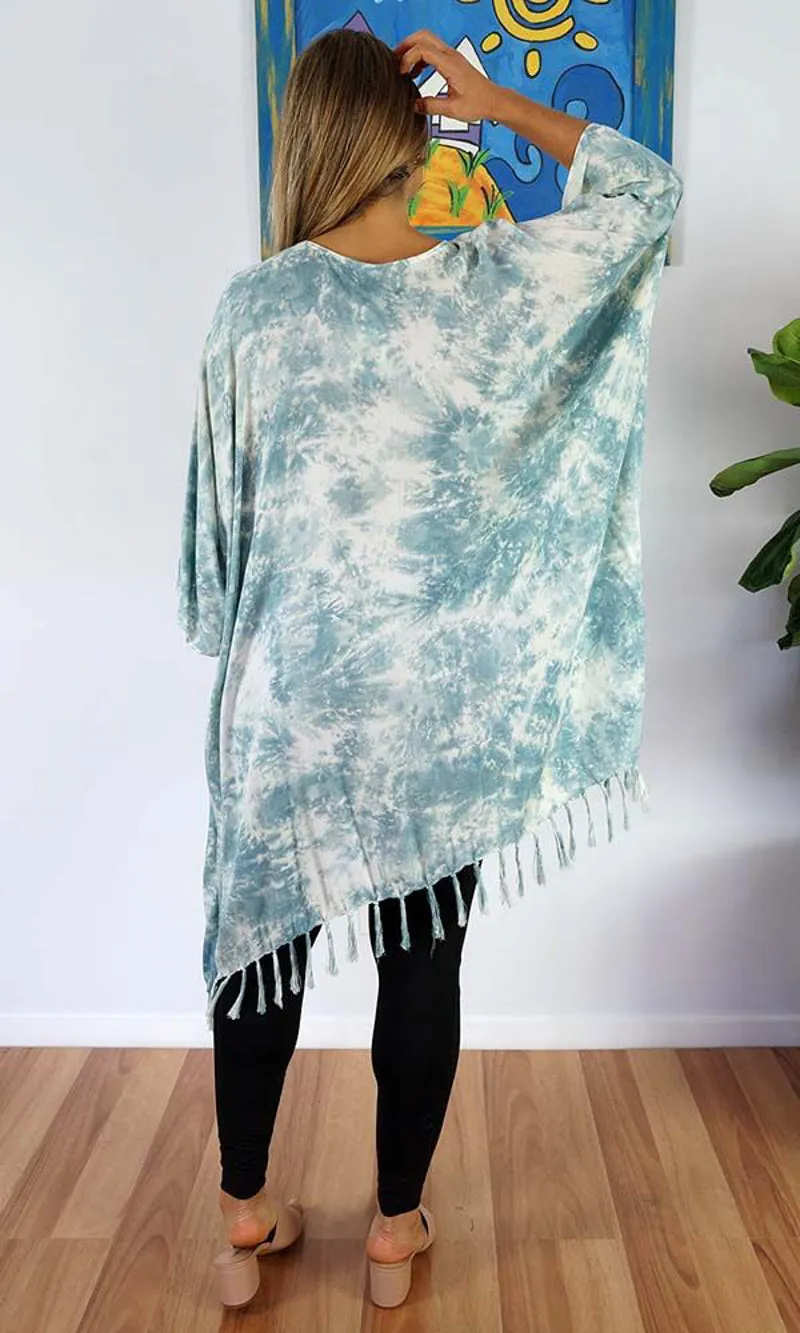 Rayon Cover Up V Neck Glacier, More Colours