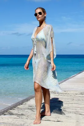 Silk Chiffon Cosima Kaftan PINEAPPLE