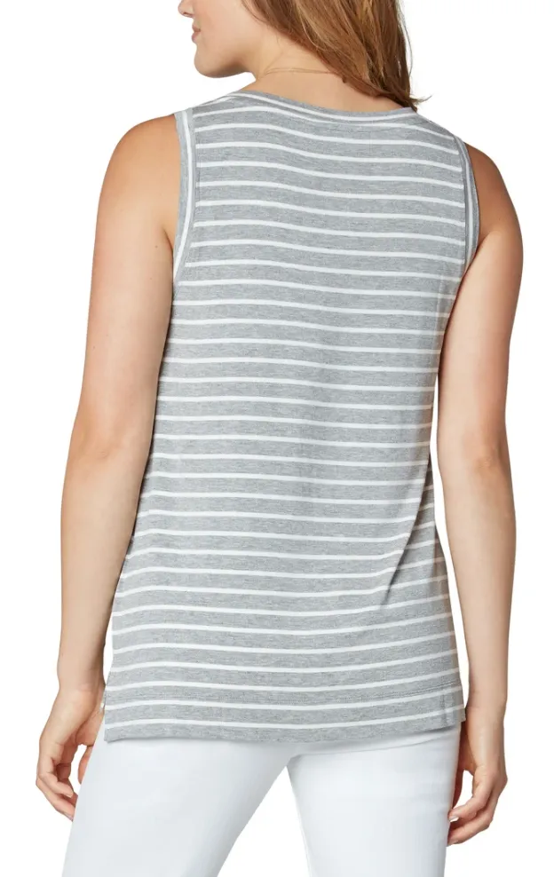Sleeveless V-Neck Knit Tee