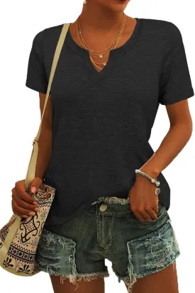 Womens Tops Short Sleeve T Shirts for Women Spring Summer Fashion Clothes Casual V Neck Blouses