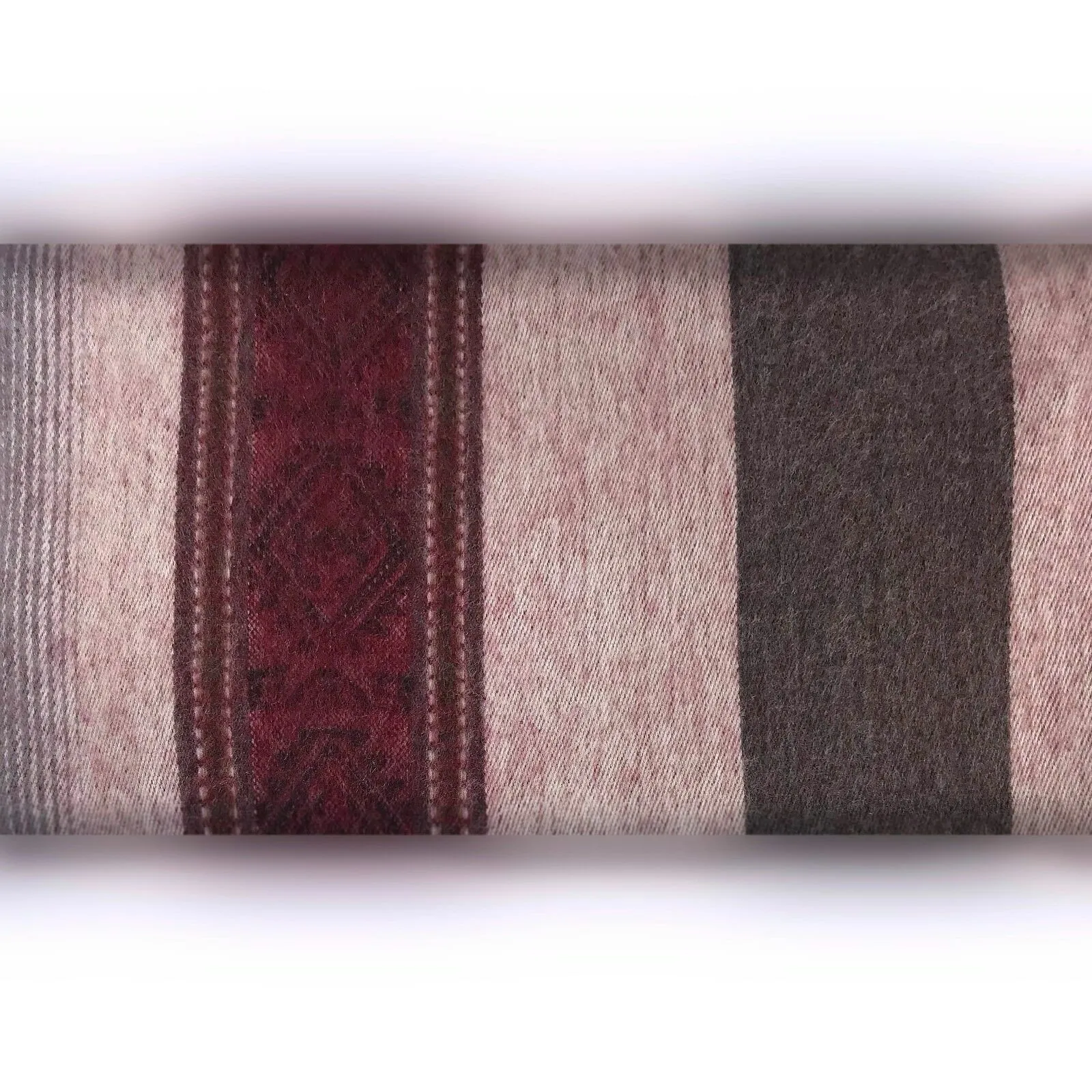 Yaruqui - Lightweight Baby Alpaca Hooded Poncho - Burgundy - Unisex